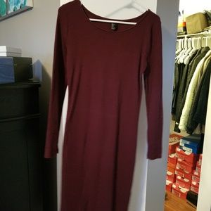 Long sleeved tee dress
